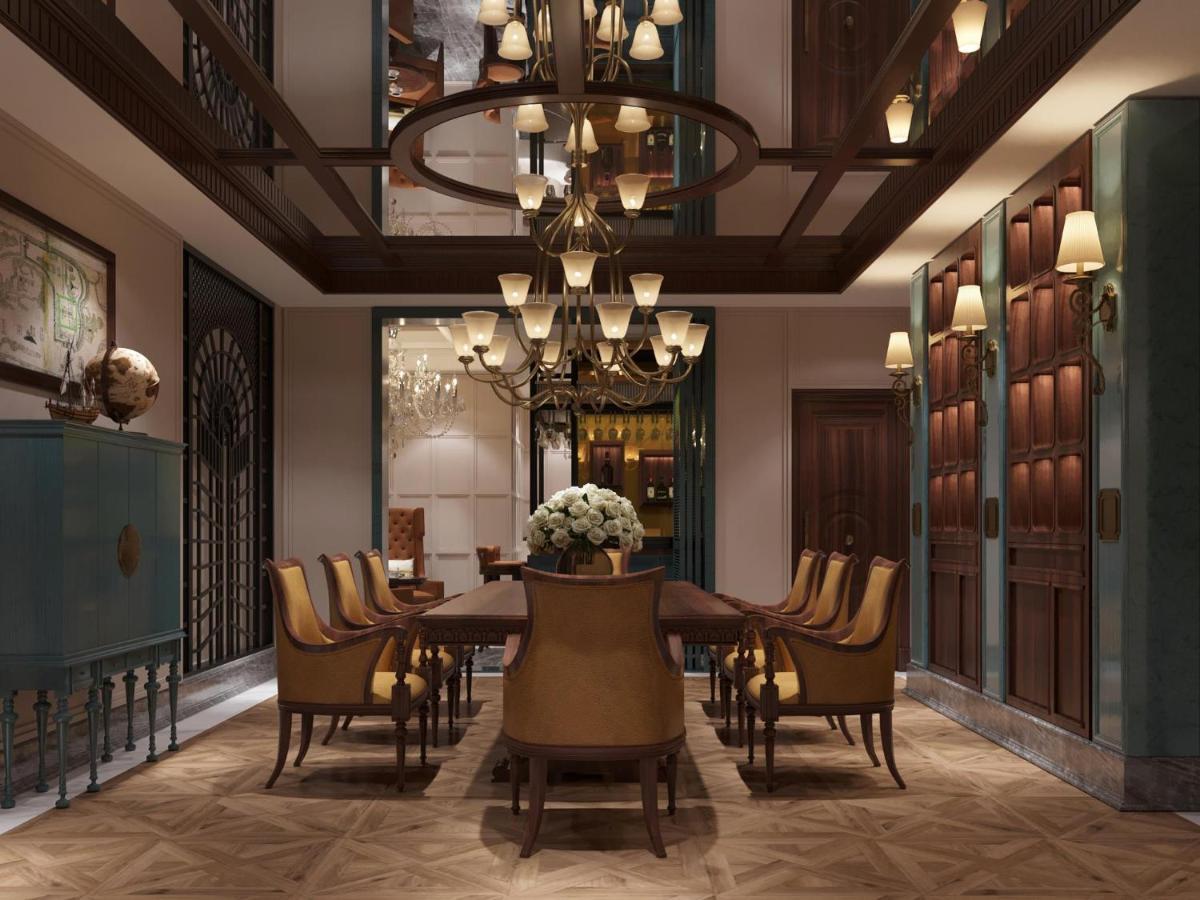 Grand Hotel Du Lac Hanoi Exteriör bild 3D interior visualization of a dining room